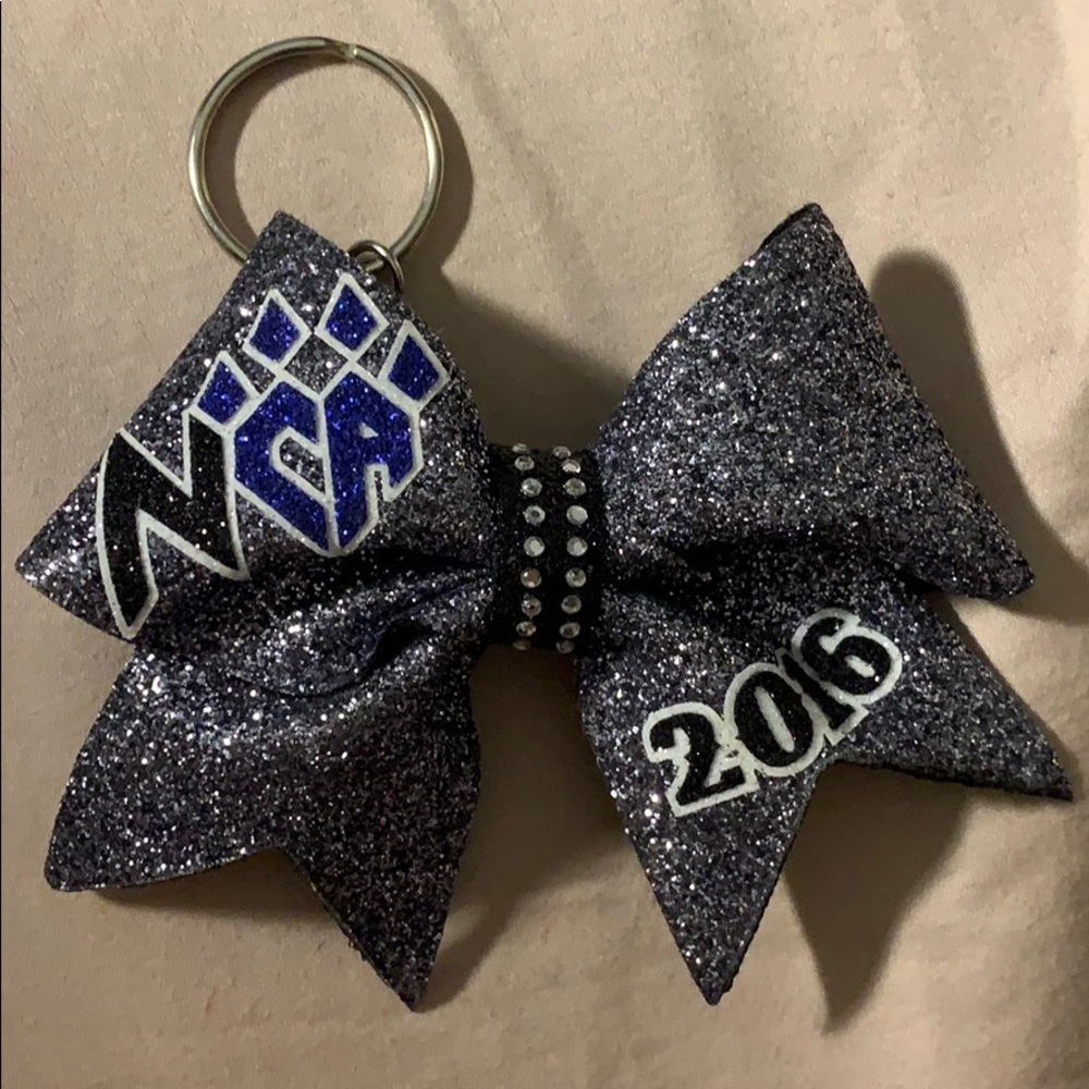 Cheer athletics bow keychain!